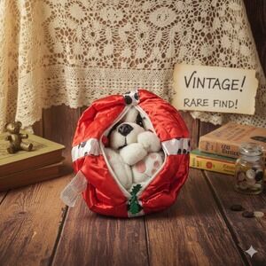 Disney Lucky 1991 Dalmatian Dog Plush Stuffed Animal Christmas Present Eaton Toy